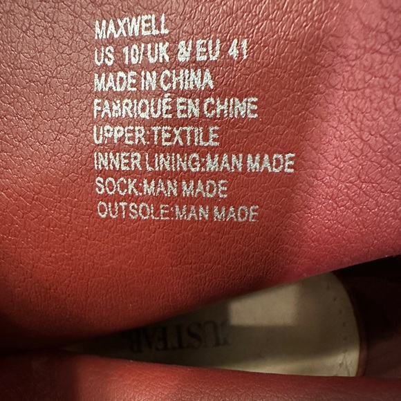 JustFab Maroon Lace-Up Peep Toe Booties (Never Worn) - Picture 5 of 5